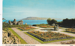 WEYMOUTH-OLD CASTLE GARDENS SHOWING PORTLAND - Weymouth