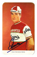 CARTE CYCLISME JUAN ZURANO SIGNEE SIGNEE TEAM LA CASERA 1971 ( FORMAT 6,8 X 10,6 ) - Ciclismo
