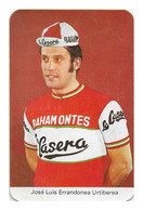 CARTE CYCLISME JOSE LUIS ERRANDONEA TEAM LA CASERA 1971 ( FORMAT 6,8 X 10,6 ) - Ciclismo