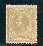 HOLANDA YVERT 27 (*) Mng  50 Cts. Bistré  1872/1888   NL1539 - Ungebraucht