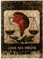 CPM - LIGUE Des DROITS De L'HOMME ... Illustration Collage De Christiane MARTIN - Non Classés