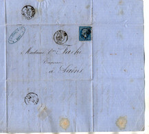 TB 2949 - 1863 - LAC - Lettre De Mr P.A. ETARD Au HAVRE Pour SAINT SAENS - 1849-1876: Classic Period