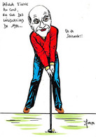 Sport:   Golf        Satyrique Politique. Lafleur  Nouvelle Calédonie  Illustré. Tirage 2/5     (voir Scan) - Golf