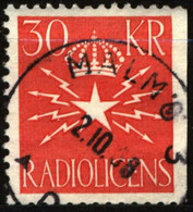 Sweden Revenue 30 KR - Radiolicens - Revenue Stamps