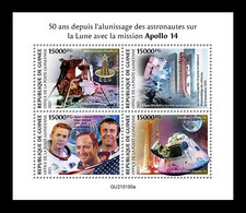 Guinea 2021 Mih. 15220/23 Space. Apollo 14 Mission MNH ** - Guinée (1958-...)
