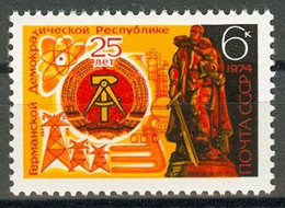 1974	Russia USSR	4275	25 Years Of The GDR - Timbres