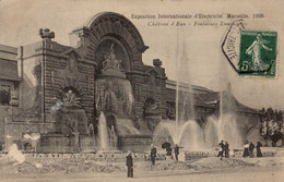 Dep 13 , Cpa MARSEILLE , Exposition Internationale  D'Electricité 1908 , Chateau D'Eau , Fontaines Lumineuses (28191) - Exposition D'Electricité Et Autres