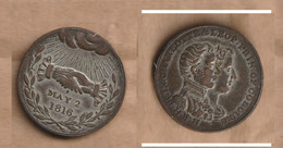 MEDAL   2 1816  CHARLOTTE & LEOP. PRIN : OF COBOURG. - Autres & Non Classés