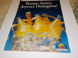 ANCIENNE PUBLICITE BONNE ANNEE JOYEUX ORANGINA  1988 - Afiches