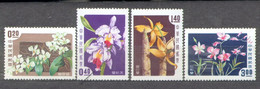 Taiwan 1958 Mi 288-291, Sc 1189-1192 Orchids - MNH - Nuovi