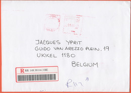 EGITTO - EGYPTE - Egypt - 2005 - 5500 EMA, Red Cancel - Registered - Medium Envelope - Viaggiata Da Heliopolis Per Bruxe - Brieven En Documenten