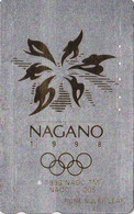 TC ARGENT JAPON / 110-011 - SPORT - JEUX OLYMPIQUES NAGANO - OLYMPIC GAMES JAPAN SILVER Phonecard - Juegos Olímpicos