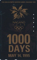 TC JAPON / 270-03019 - SPORT - JEUX OLYMPIQUES NAGANO ** 1000 DAYS ** - OLYMPIC GAMES JAPAN Free Phonecard - Juegos Olímpicos