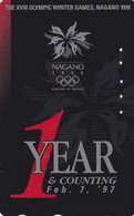 TC JAPON / 270-04159 - SPORT - JEUX OLYMPIQUES NAGANO ** 1 YEAR ** - OLYMPIC GAMES JAPAN Free Phonecard - Olympische Spelen