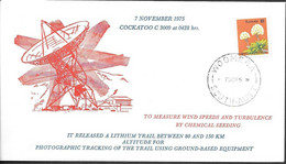 Australia Space Cover 1975. Cockatoo Rocket C3009 Launch. Woomera - Ozeanien