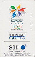 TC JAPON / 271-03504 - SPORT - JEUX OLYMPIQUES NAGANO ** SEIKO ** - OLYMPIC GAMES JAPAN Free Phonecard - Jeux Olympiques