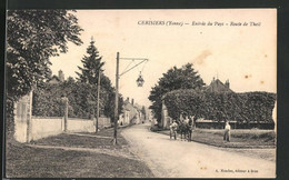 CPA Cerisiers, Entree Du Pays, Route De Theil - Cerisiers