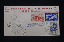 MAURITANIE - Enveloppe De La Foire Exposition Du Trarza à Rosso En 1946 Pour St Louis - L 97781 - Covers & Documents