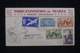 MAURITANIE - Enveloppe De La Foire Exposition Du Trarza à Rosso En 1946 Pour St Louis - L 97782 - Covers & Documents