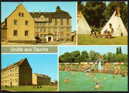 F1530 - TOP Taucha Bei Leipzig Freibad AG Indianistik - Bild Und Heimat Reichenbach - Taucha