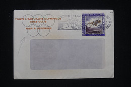 MONACO - Enveloppe Commerciale Des Jeux Olympiques En 1968, Affranchissement Jeux Olympiques - L 97824 - Briefe U. Dokumente