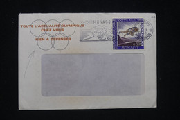 MONACO - Enveloppe Commerciale Des Jeux Olympiques En 1968, Affranchissement Jeux Olympiques - L 97824 - Storia Postale