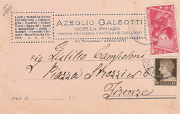 CARTOLINA POSTALE 1932 C.20+10 TIMBRO GIOIELLA (HB148 - Marcophilia