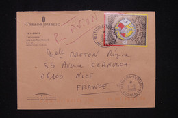 POLYNÉSIE - Enveloppe Du Trésor Public De Mataura Tubuai Par Avion Pour La France En 2000 - L 97831 - Storia Postale