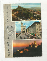 JC ,G , SAN MARIN , Saluti Da S. MARINO , Blason , Multi Vues ,voyagée - San Marino