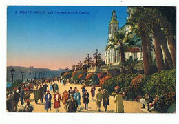 MONACO - Monte Carlo, Les Terrasses, Timbre Et Cachet - 966 - Terrassen