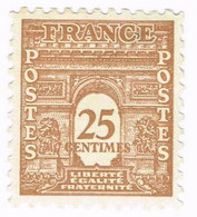 France, N° 622 - Gouvernenment Provisoire - Arc De Triomphe - 1944-45 Triomfboog