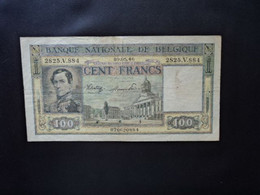 BELGIQUE * : 100 FRANCS   09-5-1946   COB 65a ** / P 126      Presque TTB+ *** - 100 Francs