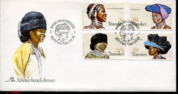 Transkei South Africa Official FDC # 1.23 -  Traditional Head Dresses - Transkei