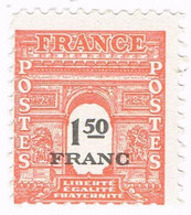 France, N° 625 - Gouvernenment Provisoire - Arc De Triomphe - 1944-45 Triomfboog