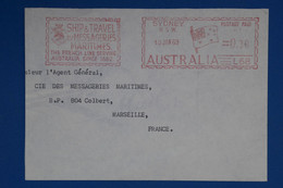 S15 AUSTRAL BELLE LETTRE ASSEZ RARE RECOM.1969 SYDN POUR MARSEILLE FRANCE + MESSAGERIES MARIT+ AFFRANCHISSEMENT PLAISANT - Storia Postale