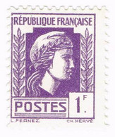 France, N° 637 - Série D'Alger - Marianne - 1944 Hahn Und Marianne D'Alger