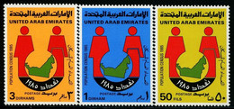 AS7142 UAE 1985 Census Map 3V - Timbres