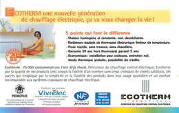 Publicités - Publicité Ecotherm - Chauffage Central Electrique - Radiateurs - St - Saint Saturnin Les Avignon - Bon état - Advertising