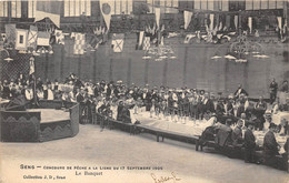 89-SENS-CONCOURS DE PÊCHE A LA LIGNE DU 17 SEP 1905- LE BANQUET - Sens