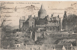 Delcampe - 28 _ CHATEAUDUN _ Le Château , Vu De La Guinguette - Chateaudun