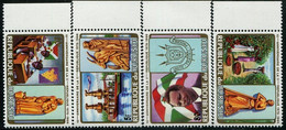AS7212 Burundi 1986 Presidential Flag National Flower Education 4V - Timbres