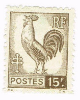 France, N° 647 - Série D'Alger - Type Coq - 1944 Coq Et Maríanne D'Alger