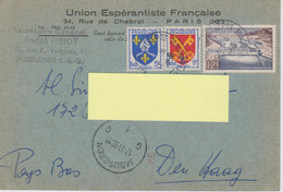 AKEO France Cards Sent In 1956 By The French Esperanto Writer André Ribot - Esperanto