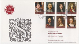 United Kingdom FDC Mi 2910-2916 The Age Of The Stuart - Cachet Cover - Kensington Palace - Kings - Queen 2010 - 2001-10 Ediciones Decimales