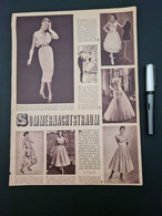 Foto-Artikel Damenmode 1957: „Sommernachtstraum“ - Littérature