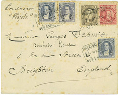BK1789 - ARGENTINA - POSTAL HISTORY - REGISTERED COVER  To ENGLAND  1892 - Storia Postale