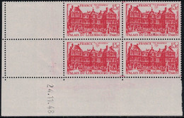 PALAIS DU LUXEMBOURG - N°804  - BLOC DE 4 TIMBRES - COIN DATE - 24-11-1948 - COTE 5€. - 1940-1949