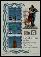 Argentine - Argentina 1993 Yvert BF 56, International Philatelic Expositions - Miniature Sheet - MNH - Blokken & Velletjes