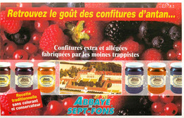 Publicités - Publicité Confirure - Confitures De L'abbaye De Sept-Fons - Dompierre Sur Besbre - Bon état - Advertising