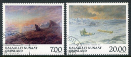 GREENLAND 1999 Paintings By Peter Rosen  Used.  Michel 336-37 - Oblitérés